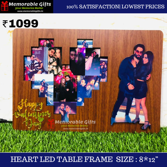 Heart LED Table Frame
