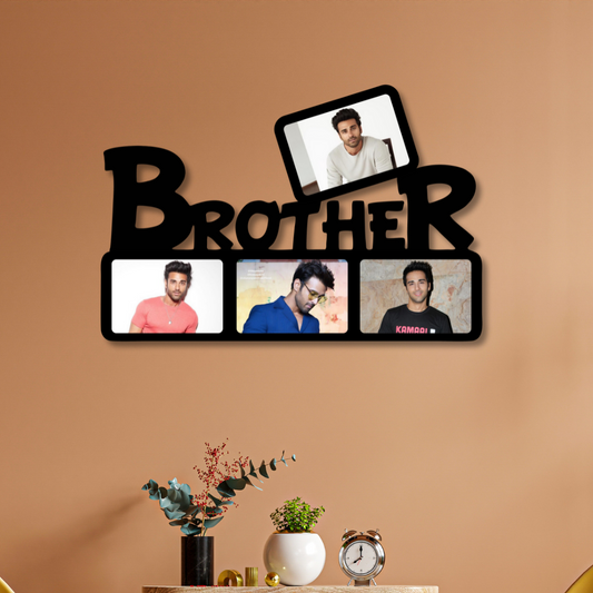 Brother Wall Hanging With 4 Pictures Rakhi