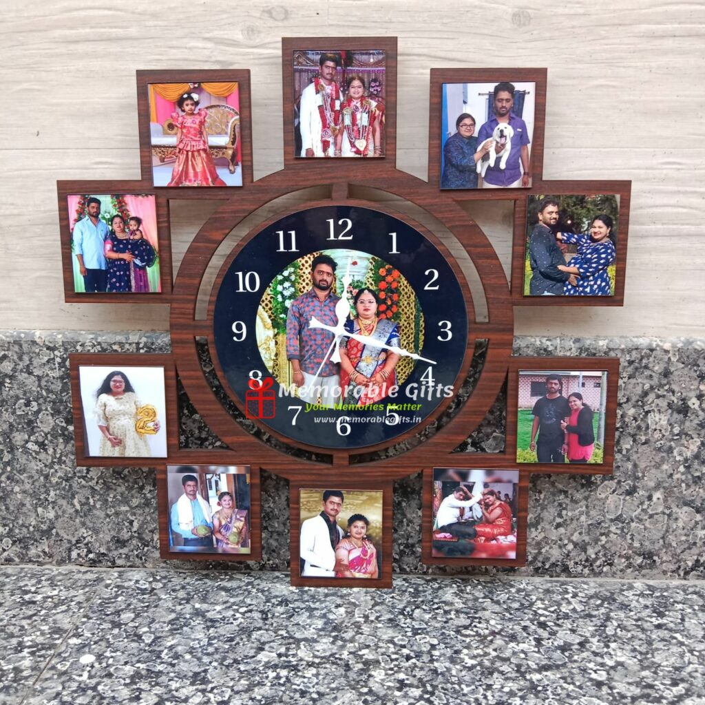 10 Blocks and 1 Circle Wall Clock