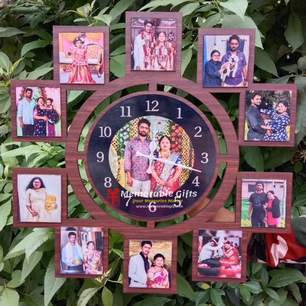 10 Blocks and 1 Circle Wall Clock