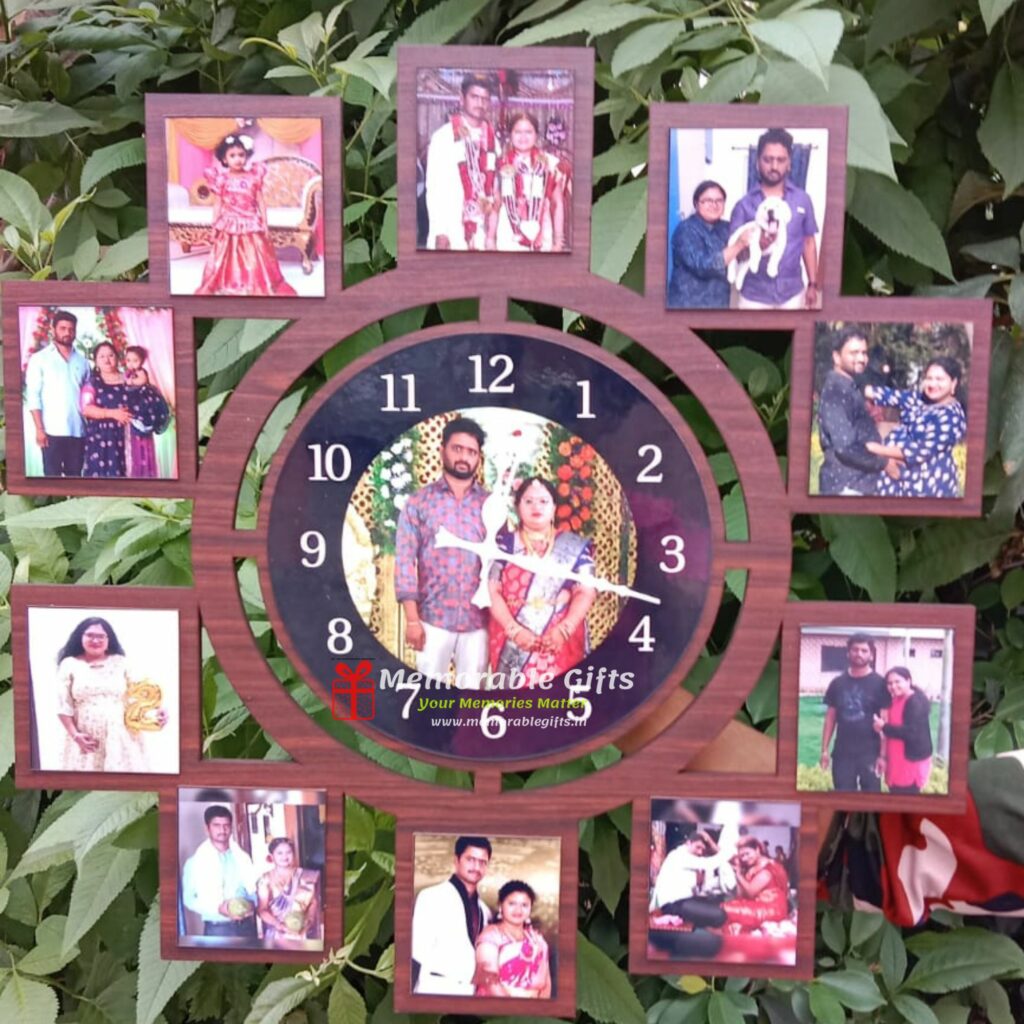 10 Blocks and 1 Circle Wall Clock