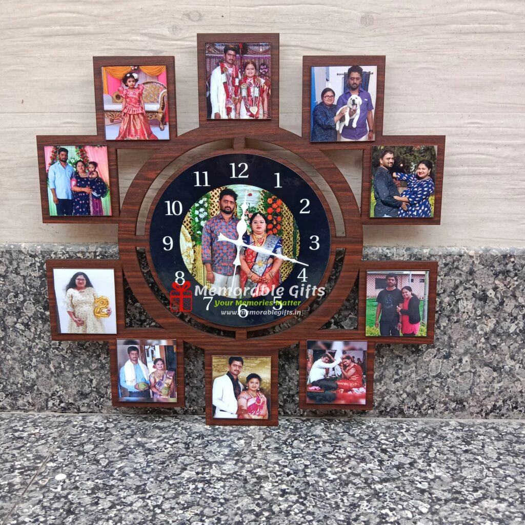 10 Blocks and 1 Circle Wall Clock