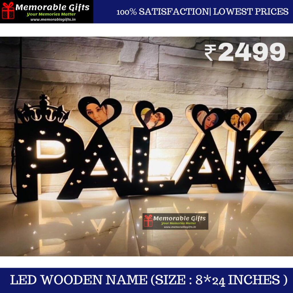 LED Wooden Name