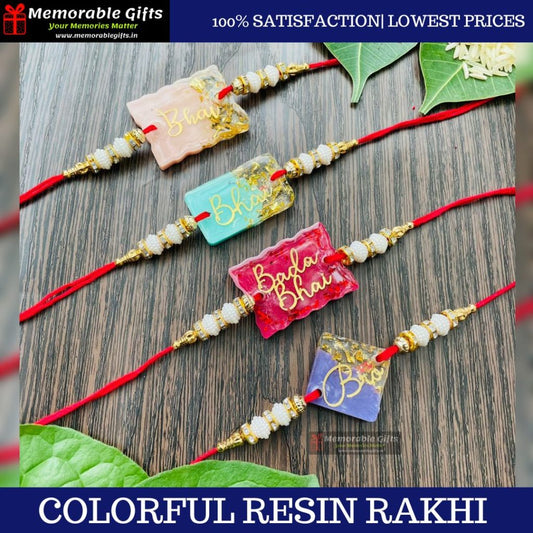Colorful Resin Rakhi