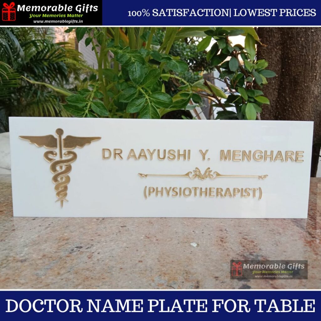Doctor Name Plate For Table