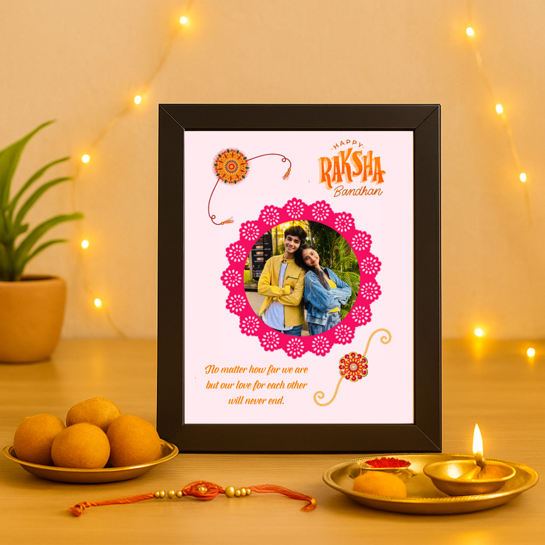 Special Rakshabandhan Frame For Rakhi