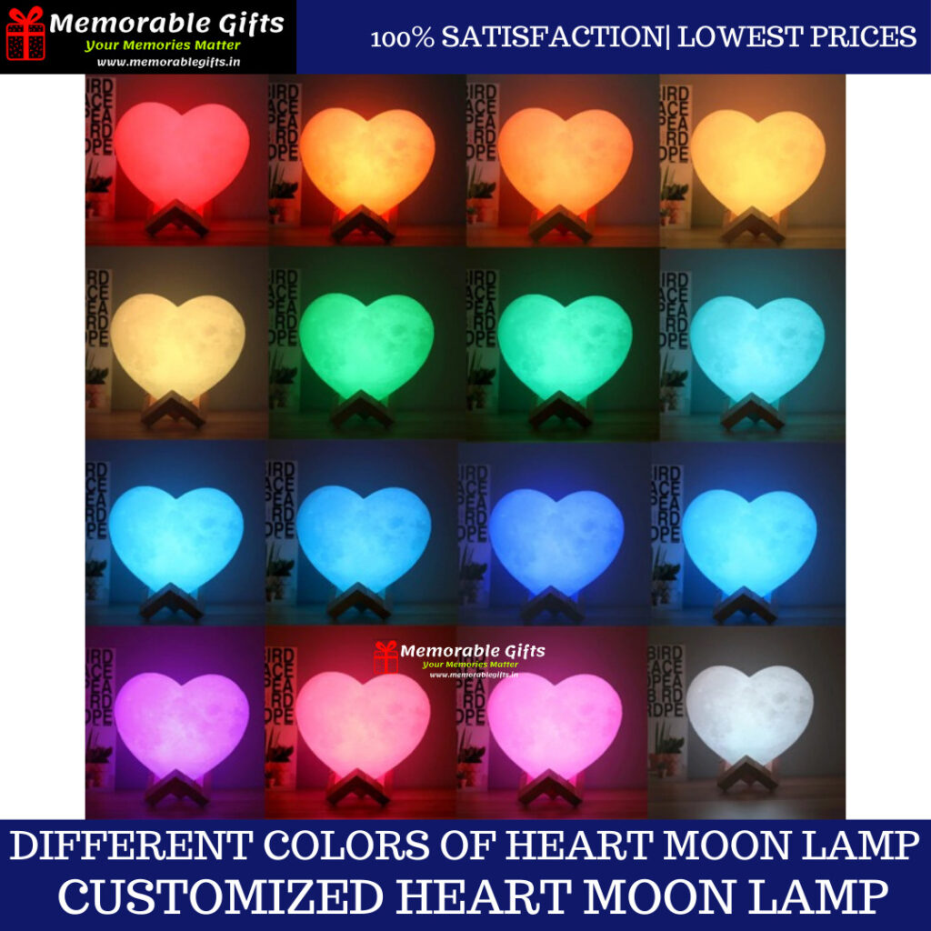 Giftiliya Heart Moon Lamp