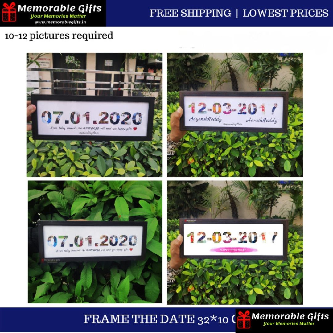 Giftiliya NAME/DATE FRAME (32*12 CM )