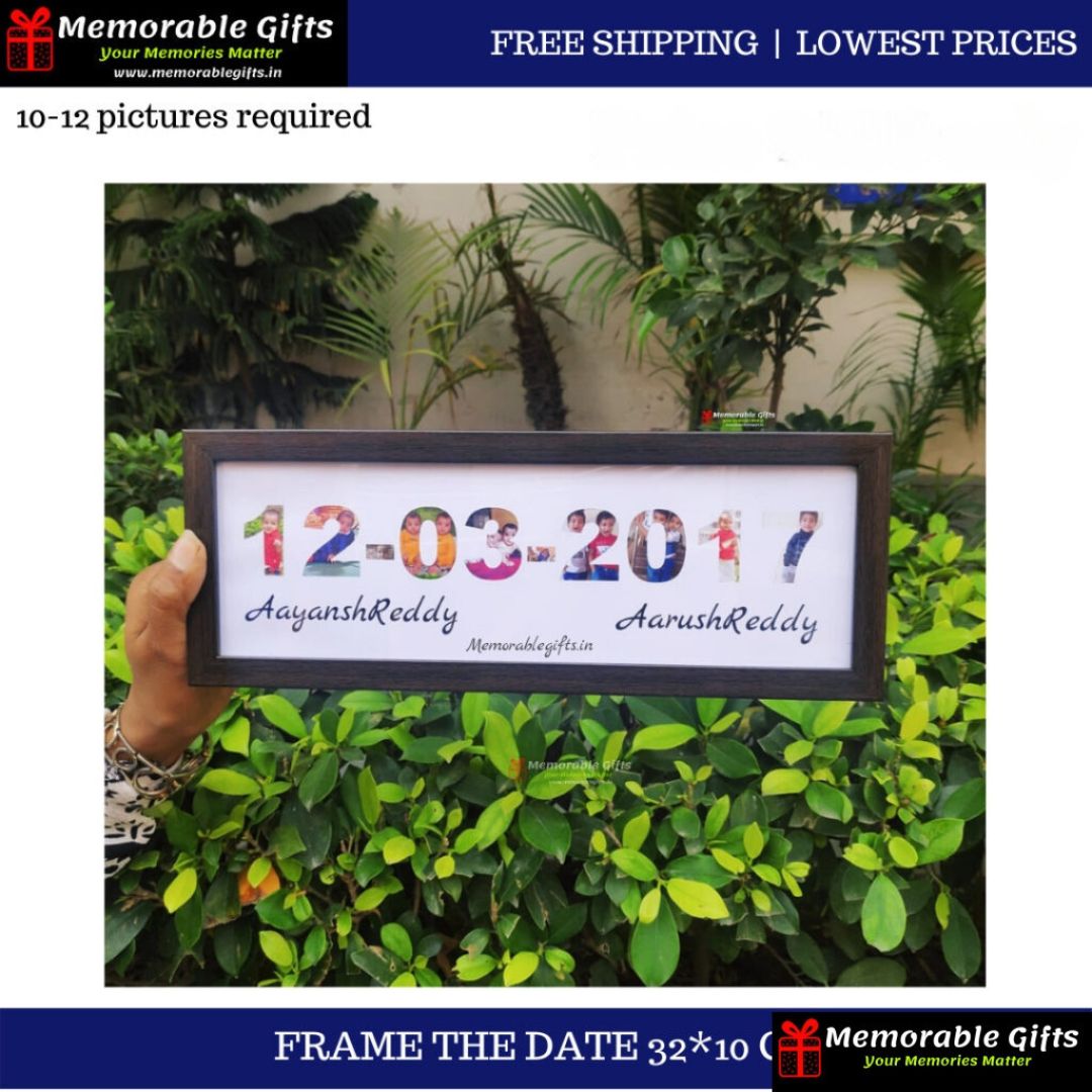 Giftiliya NAME/DATE FRAME (32*12 CM )