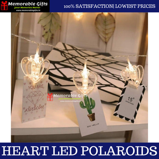 HEART LED POLAROIDS