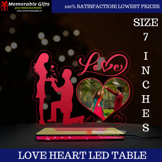 Love Heart LED Table Top