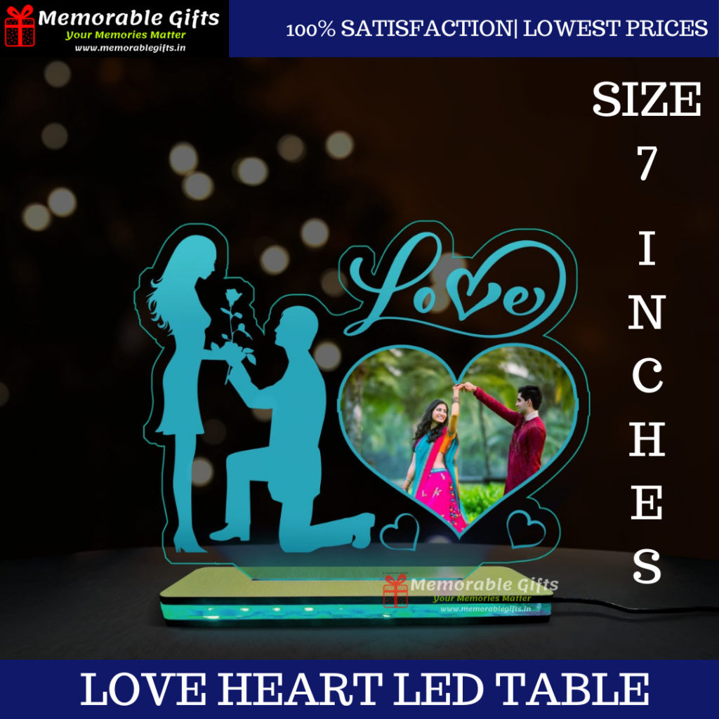 Love Heart LED Table Top