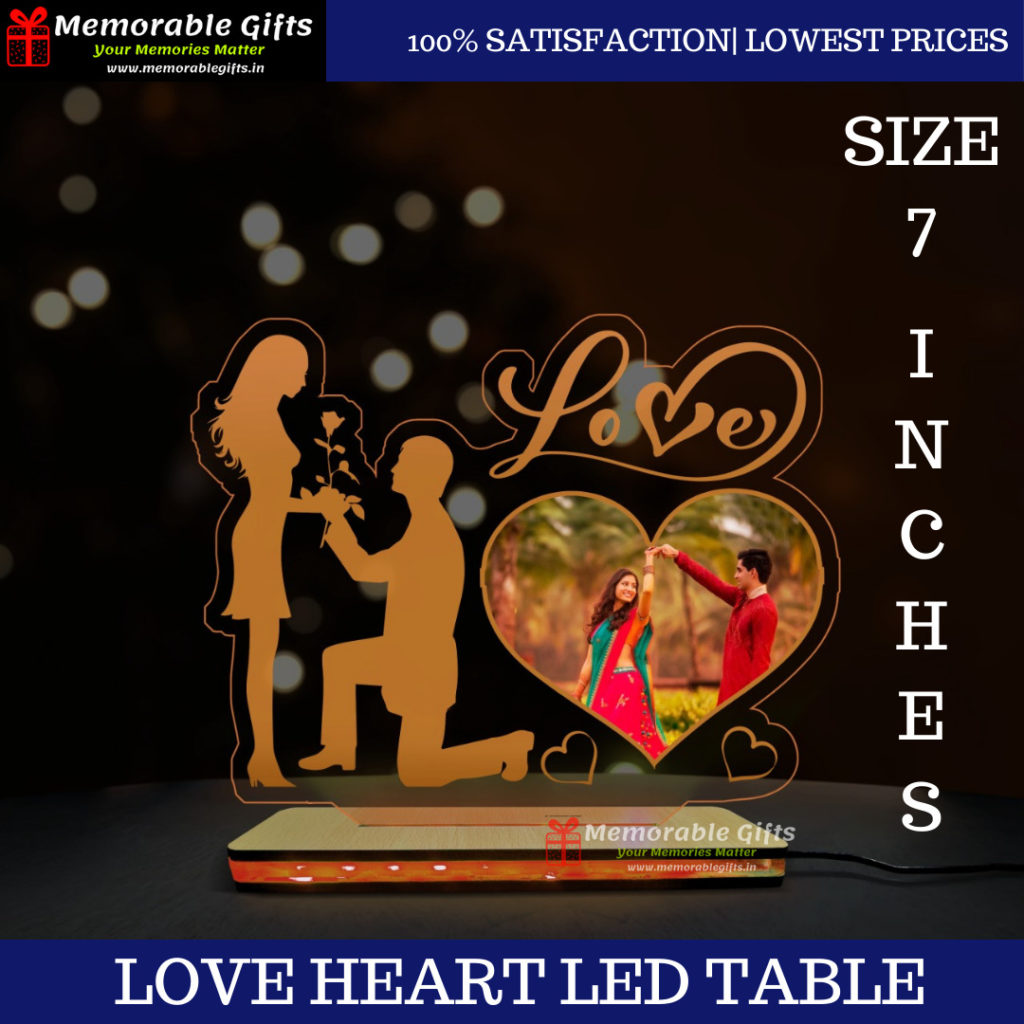 Love Heart LED Table Top