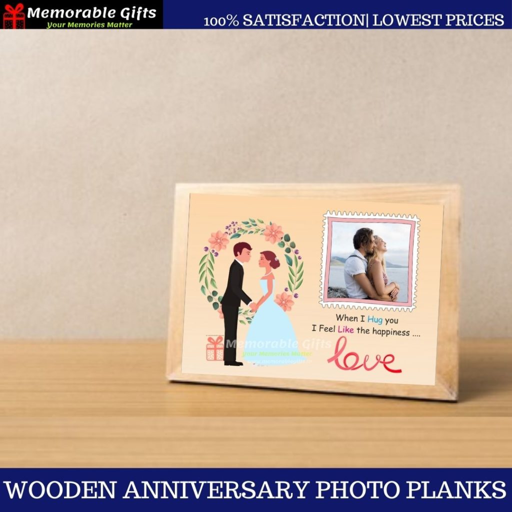 Wooden Anniversary Photo Portrait Planks