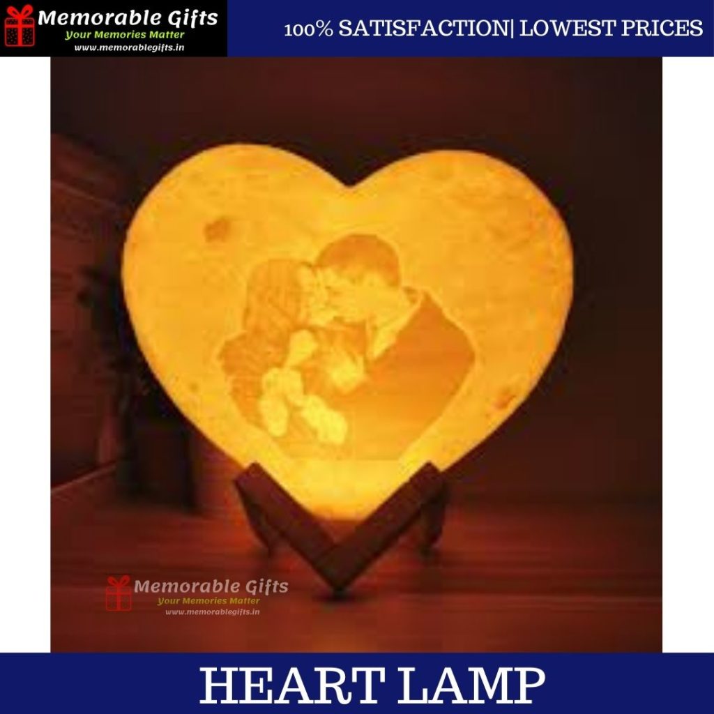 Giftiliya Heart Moon Lamp