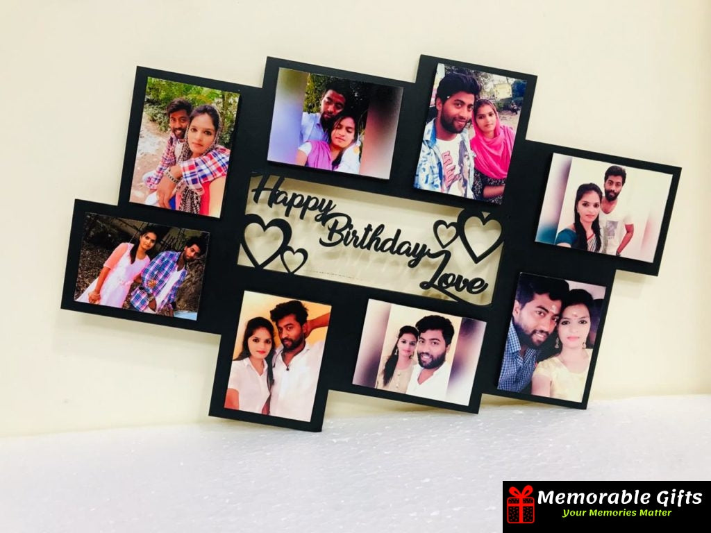 Giftiliya wooden frame with 8 pictures (12*18 inches)