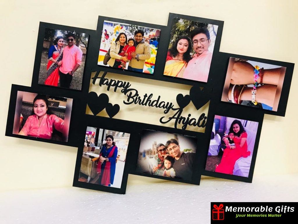 Giftiliya wooden frame with 8 pictures (12*18 inches)