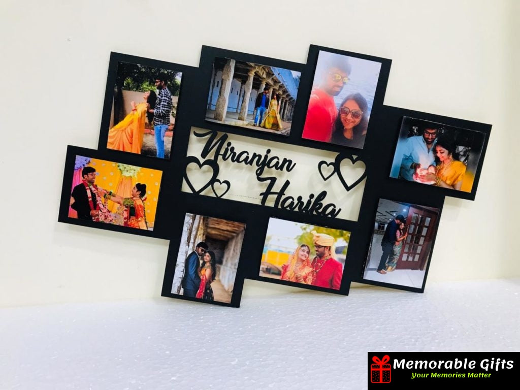 Giftiliya wooden frame with 8 pictures (12*18 inches)