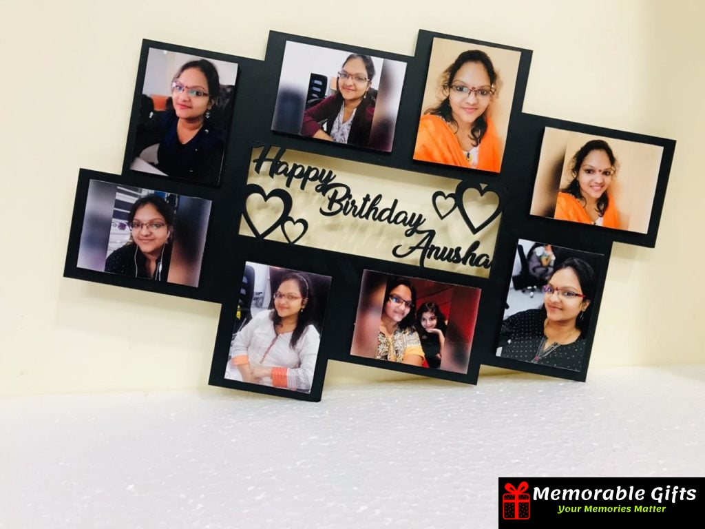 Giftiliya wooden frame with 8 pictures (12*18 inches)