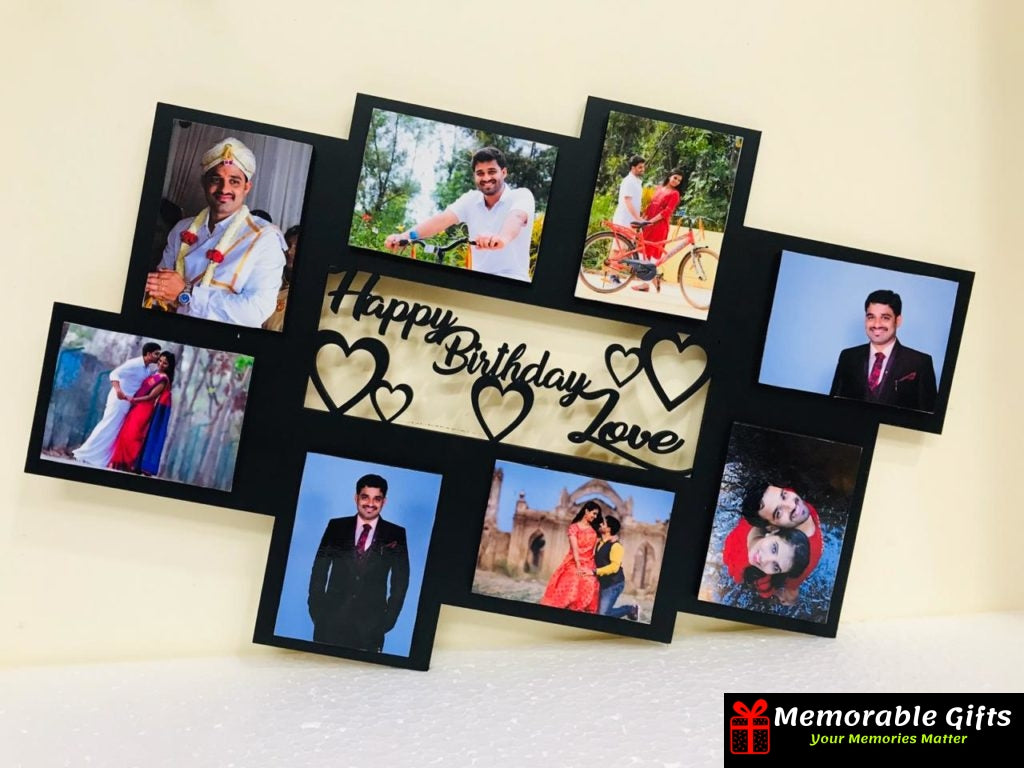 Giftiliya wooden frame with 8 pictures (12*18 inches)