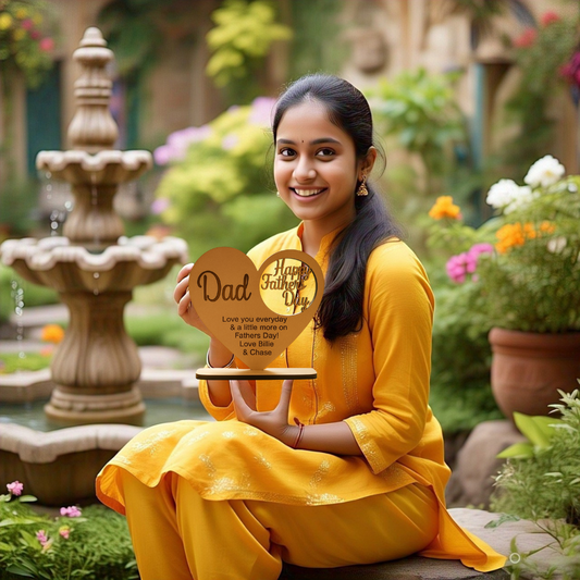 Heart Shape Table Top For Father