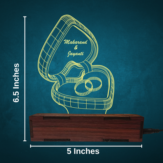 Personalized Led Ring Box Table Top