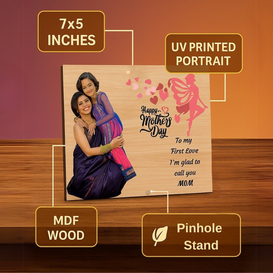 Mom's Wooden Portrait