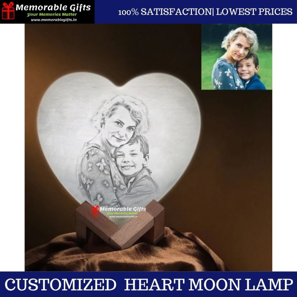 Giftiliya Heart Moon Lamp