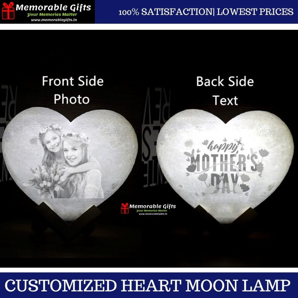 Giftiliya Heart Moon Lamp