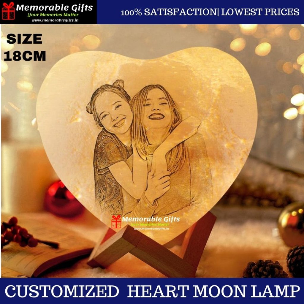 Giftiliya Heart Moon Lamp