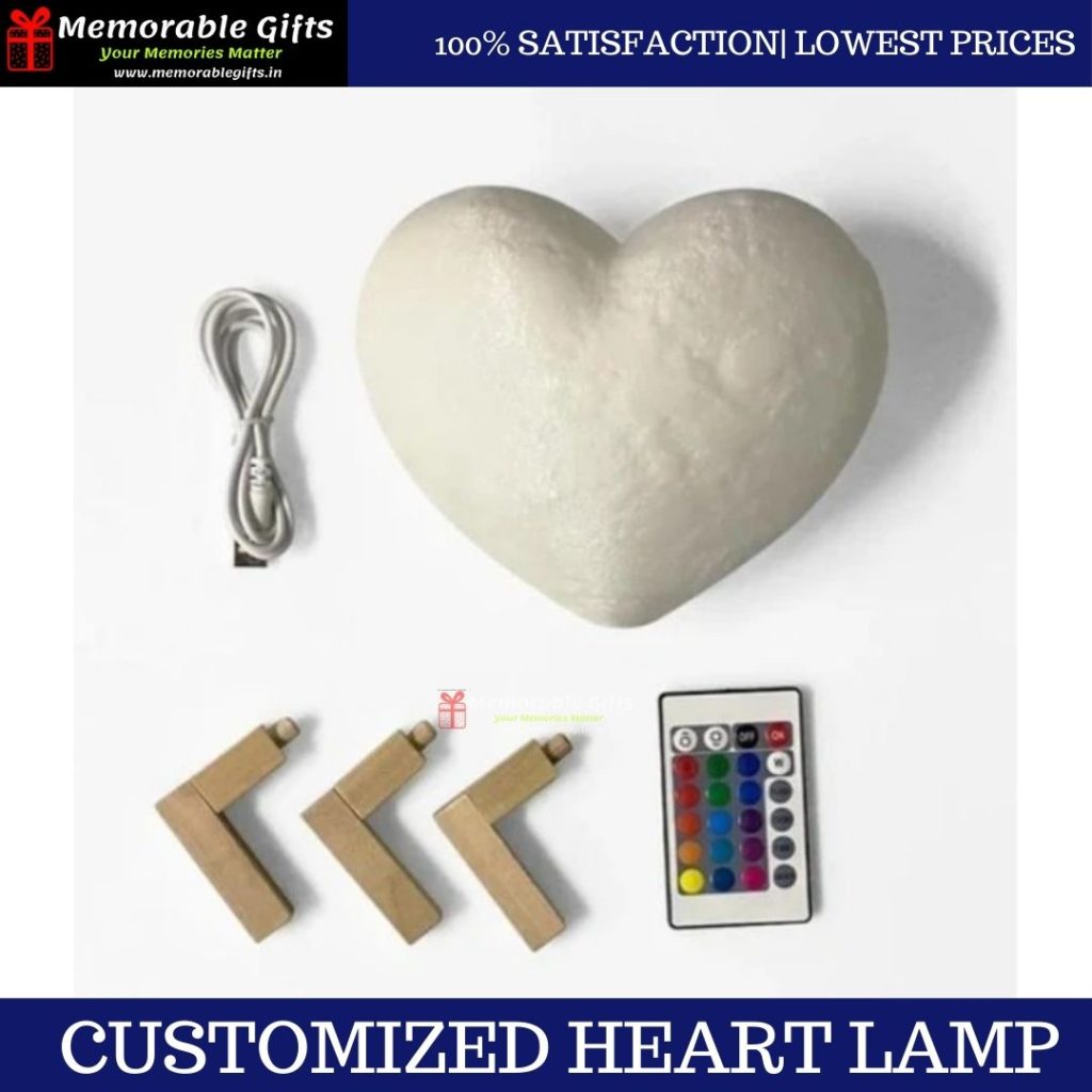 Giftiliya Heart Moon Lamp