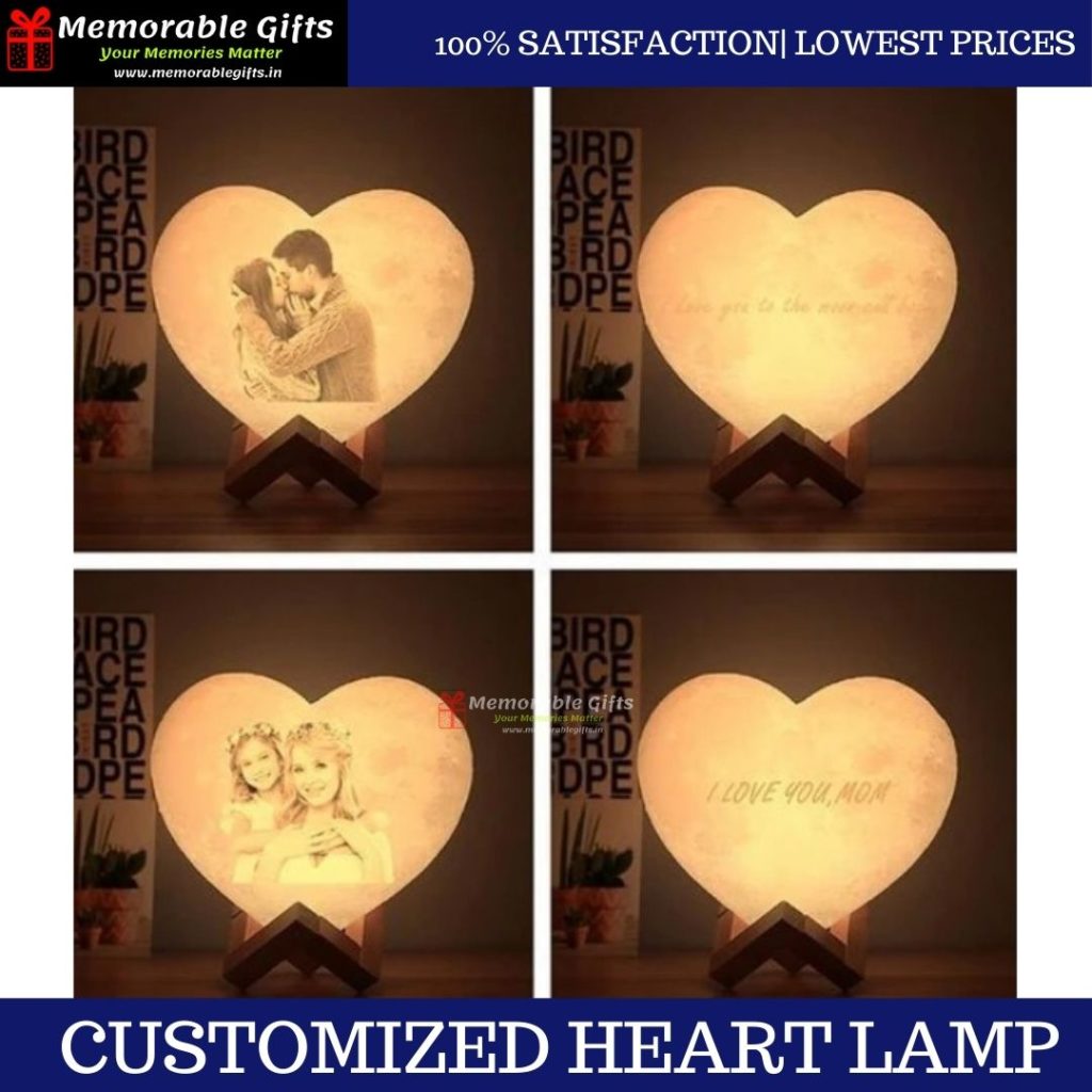 Giftiliya Heart Moon Lamp