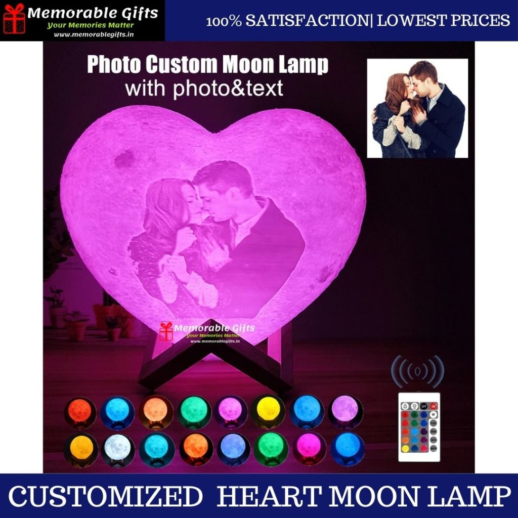 Giftiliya Heart Moon Lamp