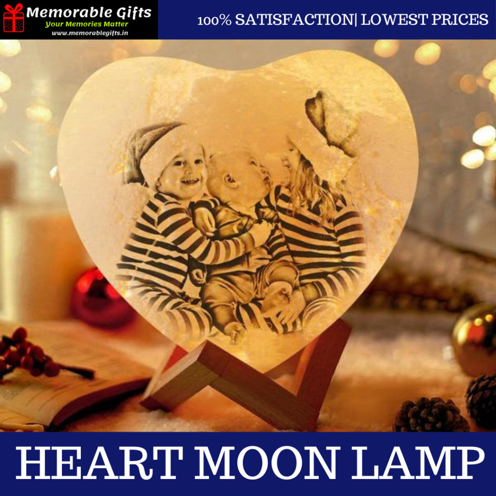 Giftiliya Heart Moon Lamp