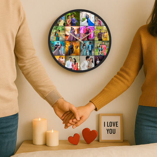 Multiple Picture Wall Clock