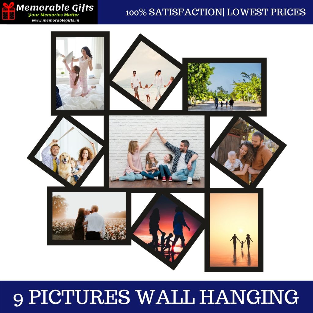 9 Pictures Wall Hanging