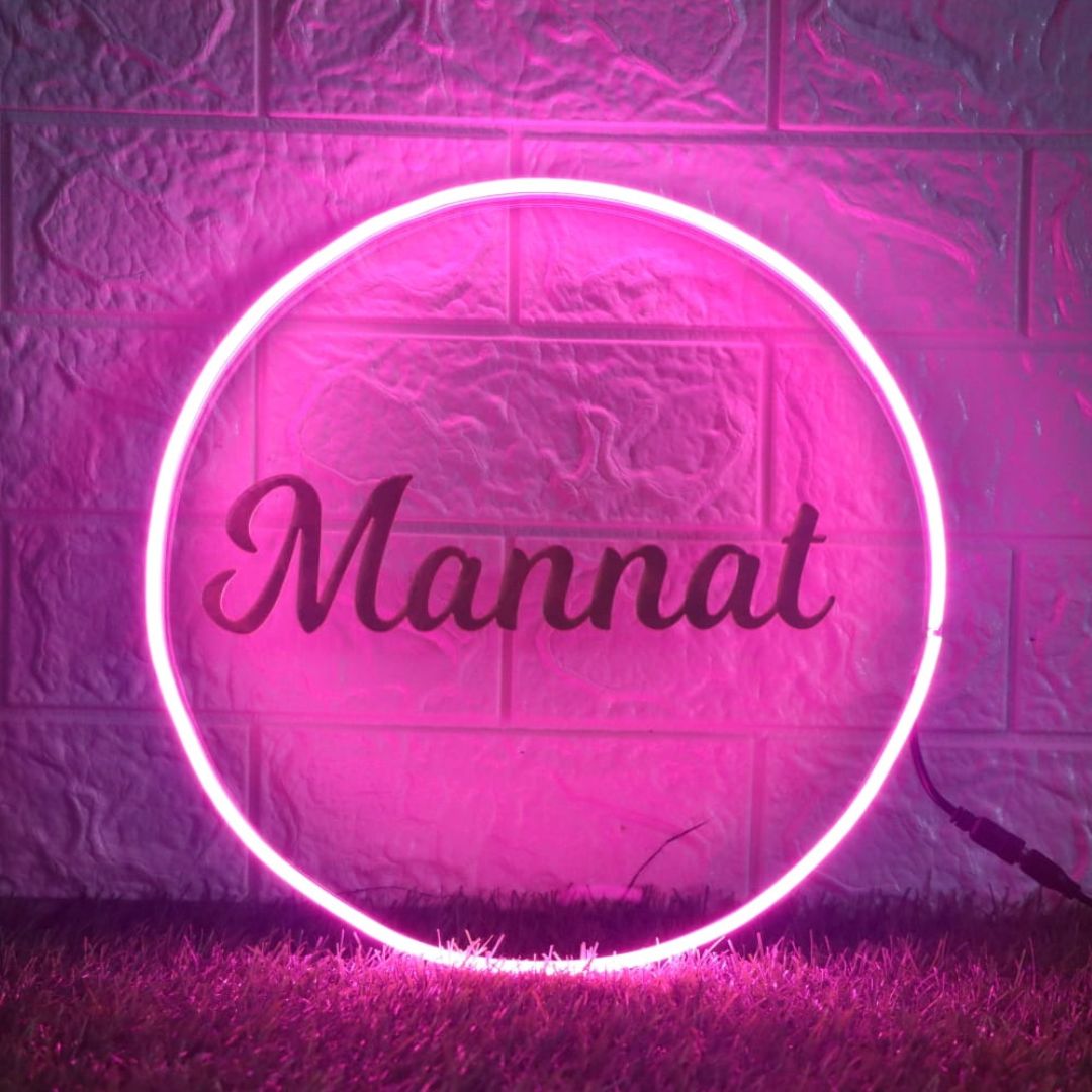 Round Acrylic Name Plate