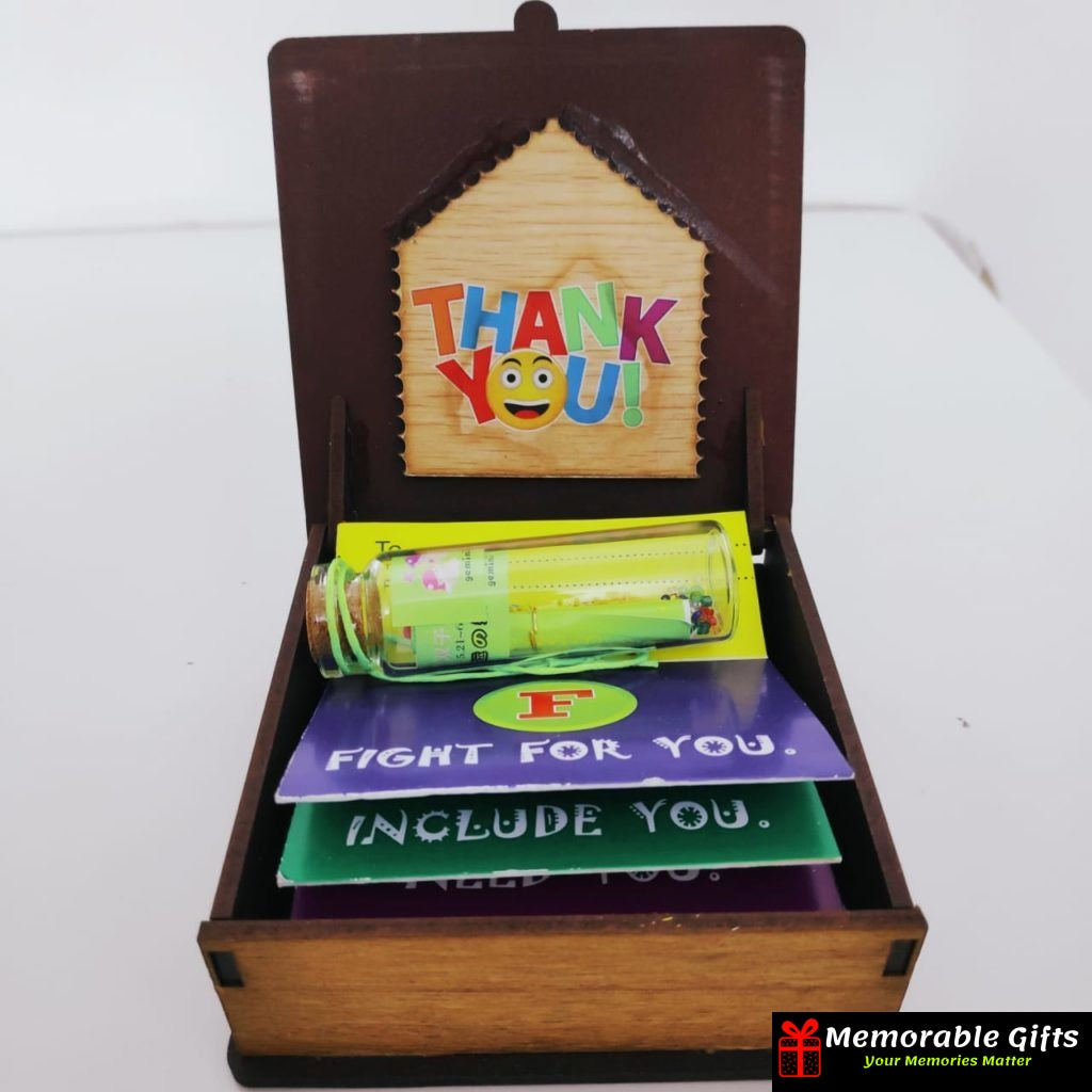 Best Friends Wooden Box With Friendship Bottle