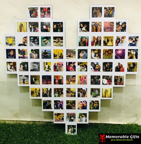 Heart picture frame 69 pictures 18*18 inches