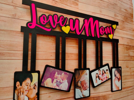MOM Wall Hanging Frame with 5 Pictures