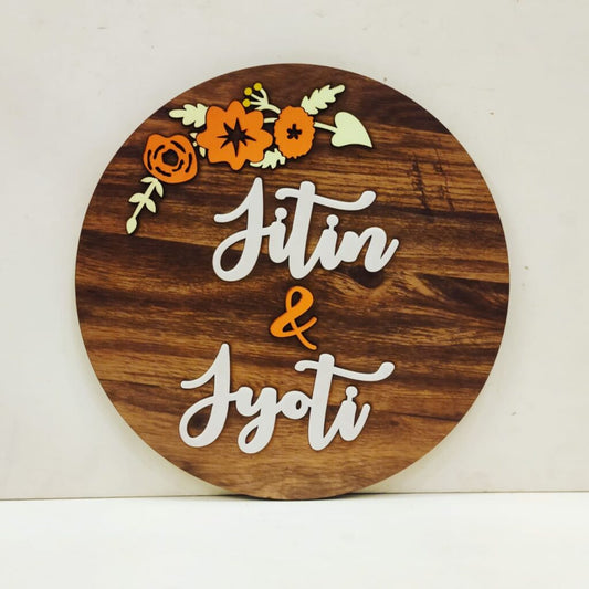 Customised Vintage Name Plate