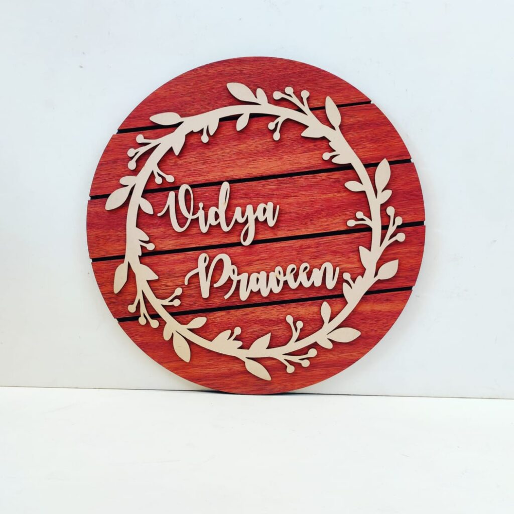 Customised Vintage Name Plate