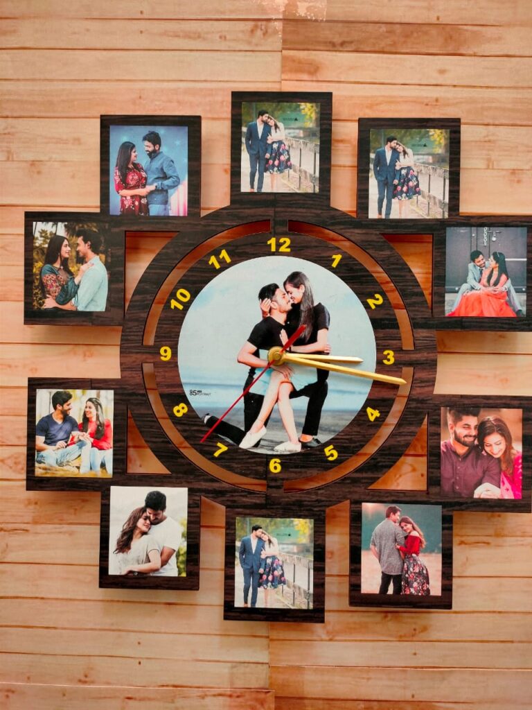 10 Blocks and 1 Circle Wall Clock