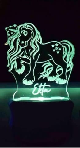 SMALL ACRYLIC CUSTOMIZED LED PLUG-IN LAMP