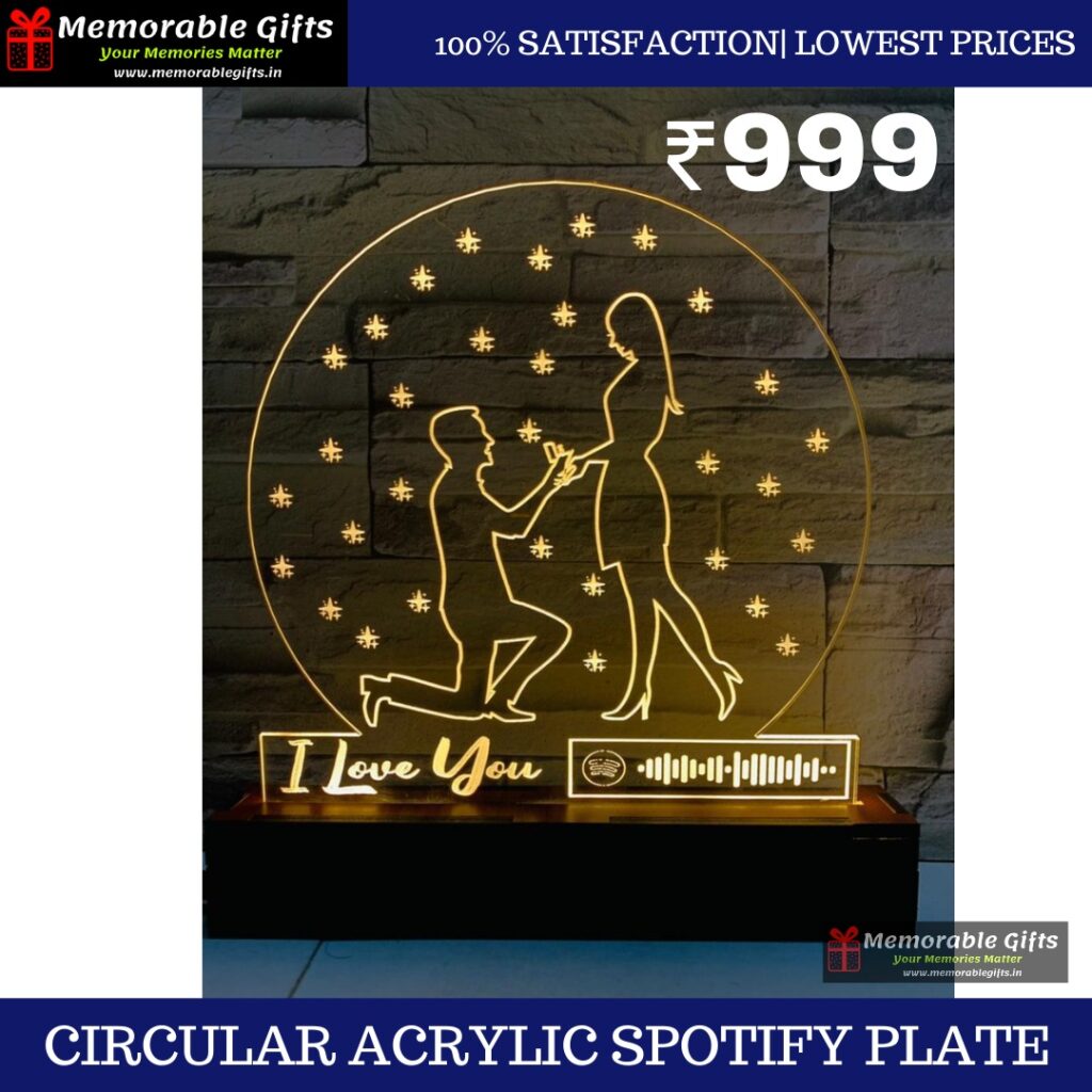 Circular Acrylic Spotify Plate