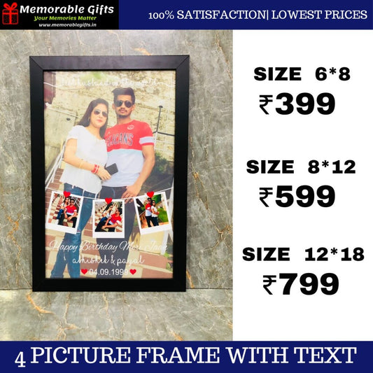 4 Picture Frame With Text
