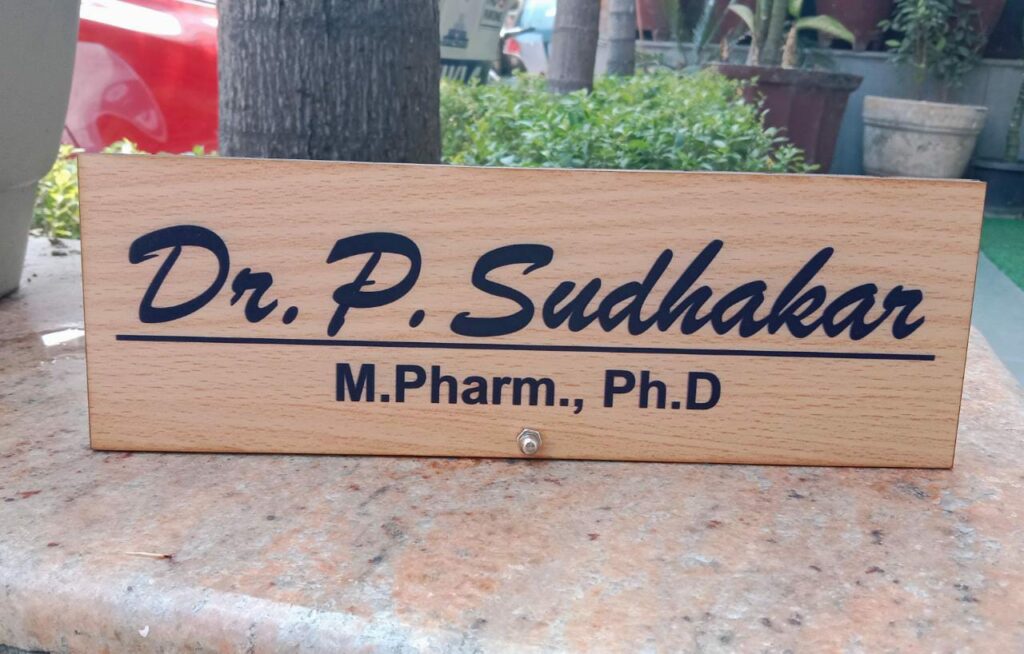 Wooden Name Plates For Table