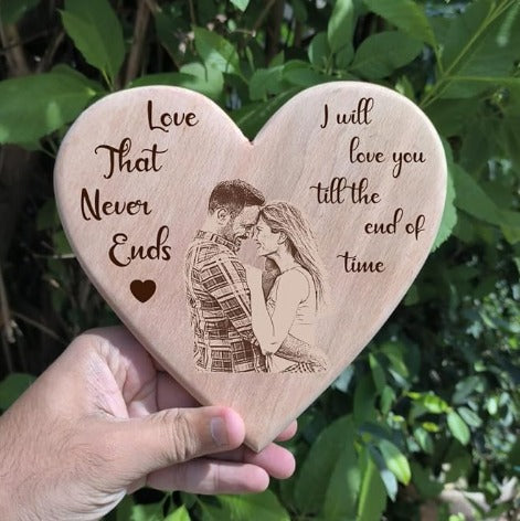 Giftiliya Heart Wooden Portrait