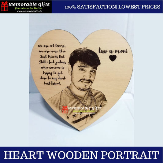 Heart Wooden Portrait