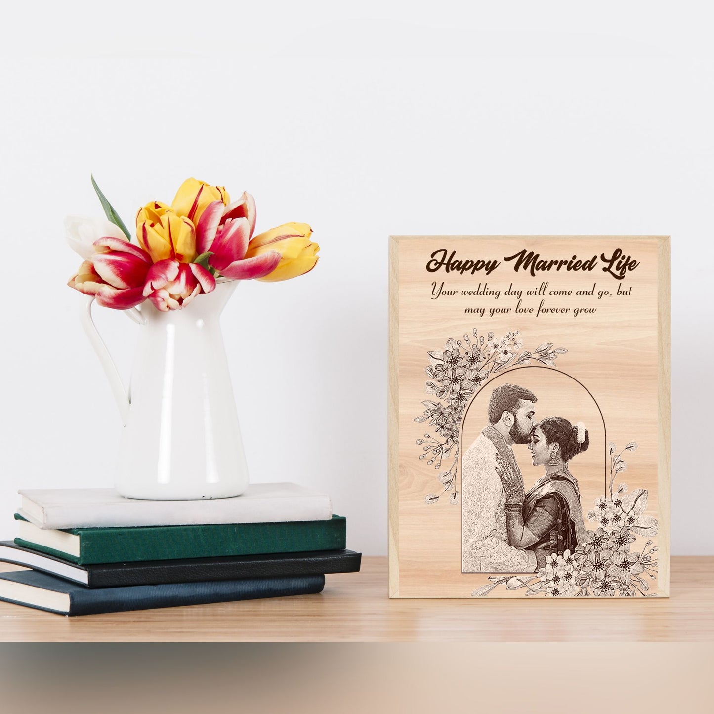 Marriage Wooden Portrait